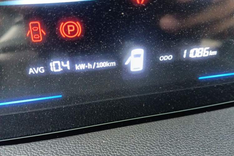 Used CHANGAN NEVO Lumin 2024 130km Qingyue Version Odometer Close Up