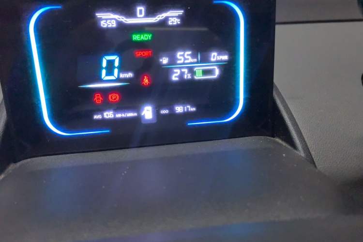 Used CHANGAN NEVO Lumin 2024 205km Launch Edition Odometer Close Up