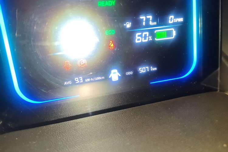 Used CHANGAN NEVO Lumin 2024 130km Qingyue Version Odometer Close Up