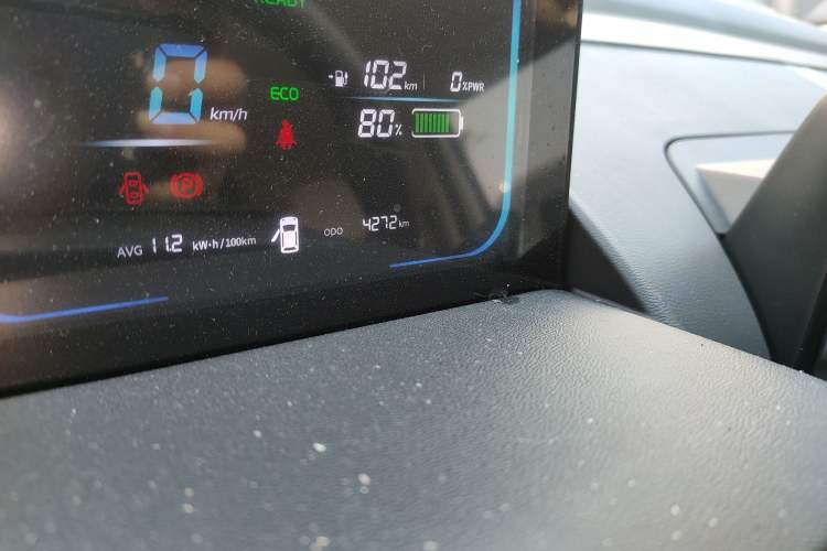 Used CHANGAN NEVO Lumin 2024 130km Qingyue Version Odometer Close Up