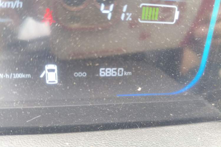 Used CHANGAN NEVO Lumin 2024 130km Qingyue Version Odometer Close Up