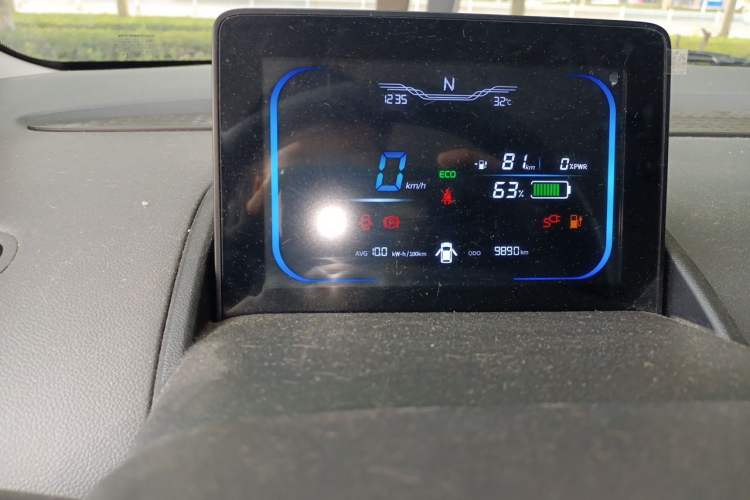 Used CHANGAN NEVO Lumin 2024 130km Qingyue Version Odometer Close Up
