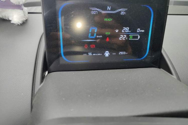 Used CHANGAN NEVO Lumin 2024 130km Qingyue Version Odometer Close Up