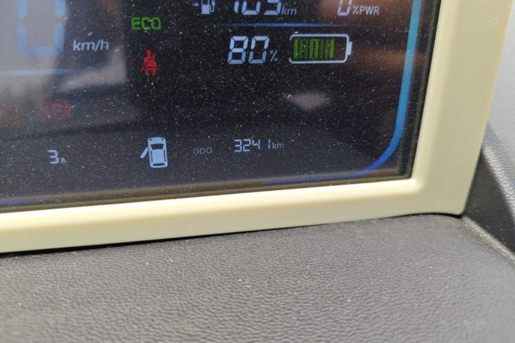Used CHANGAN NEVO Lumin 2024 130km Qingyue Version Odometer Close Up