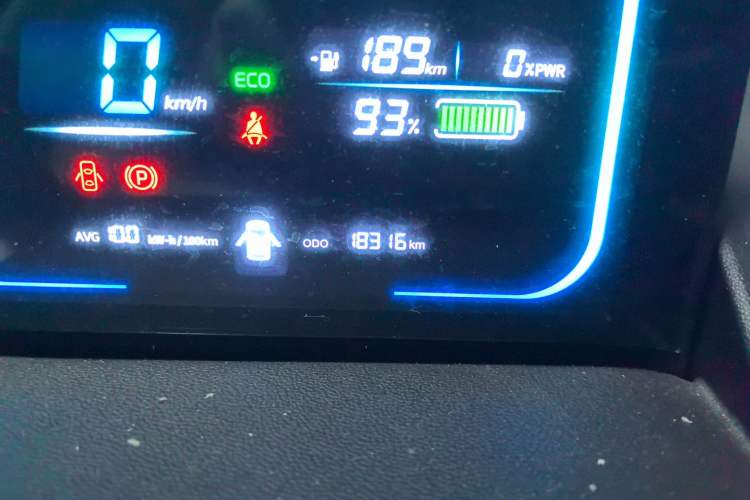 Used CHANGAN NEVO Lumin 2024 205km Launch Edition Odometer Close Up