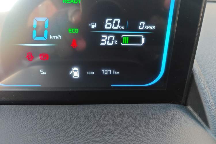 Used CHANGAN NEVO Lumin 2024 205km Launch Edition Odometer Close Up