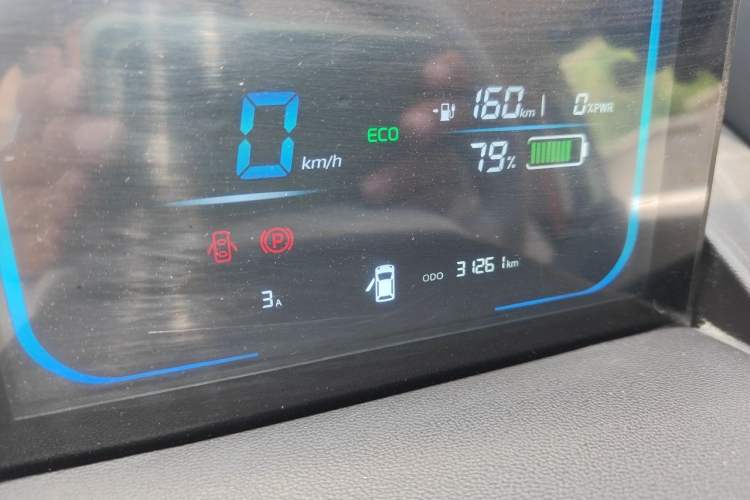 Used CHANGAN NEVO Lumin 2024 205km Orange Wind Edition Odometer Close Up
