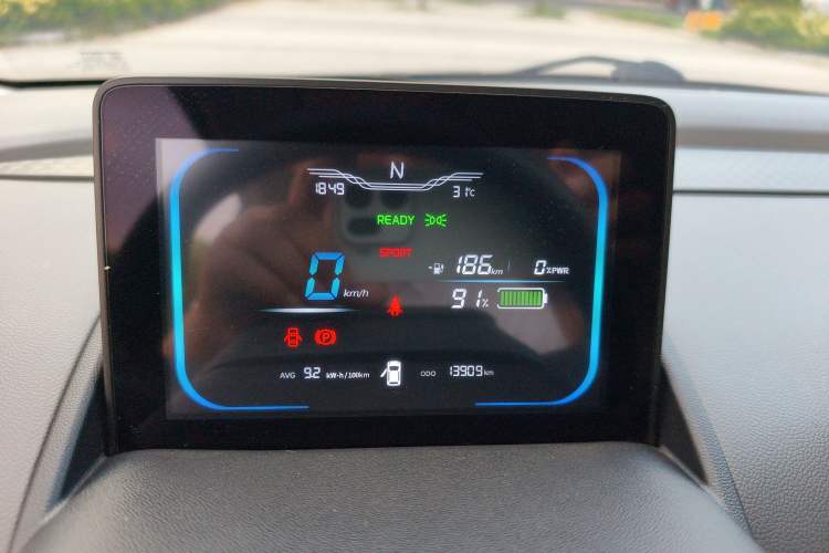 Used CHANGAN NEVO Lumin 2025 205km Refreshing Edition Odometer Close Up