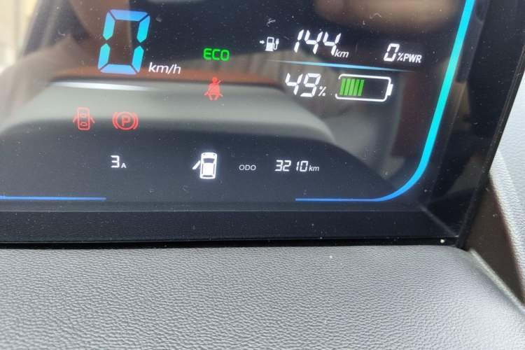 Used CHANGAN NEVO Lumin 2025 301km Honey Dew Edition Odometer Close Up