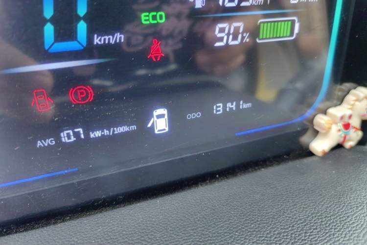 Used CHANGAN NEVO Lumin 2025 205km Refreshing Edition Odometer Close Up