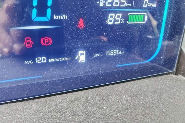 Used CHANGAN NEVO Lumin 2025 301km Cute Baby Edition Odometer Close Up