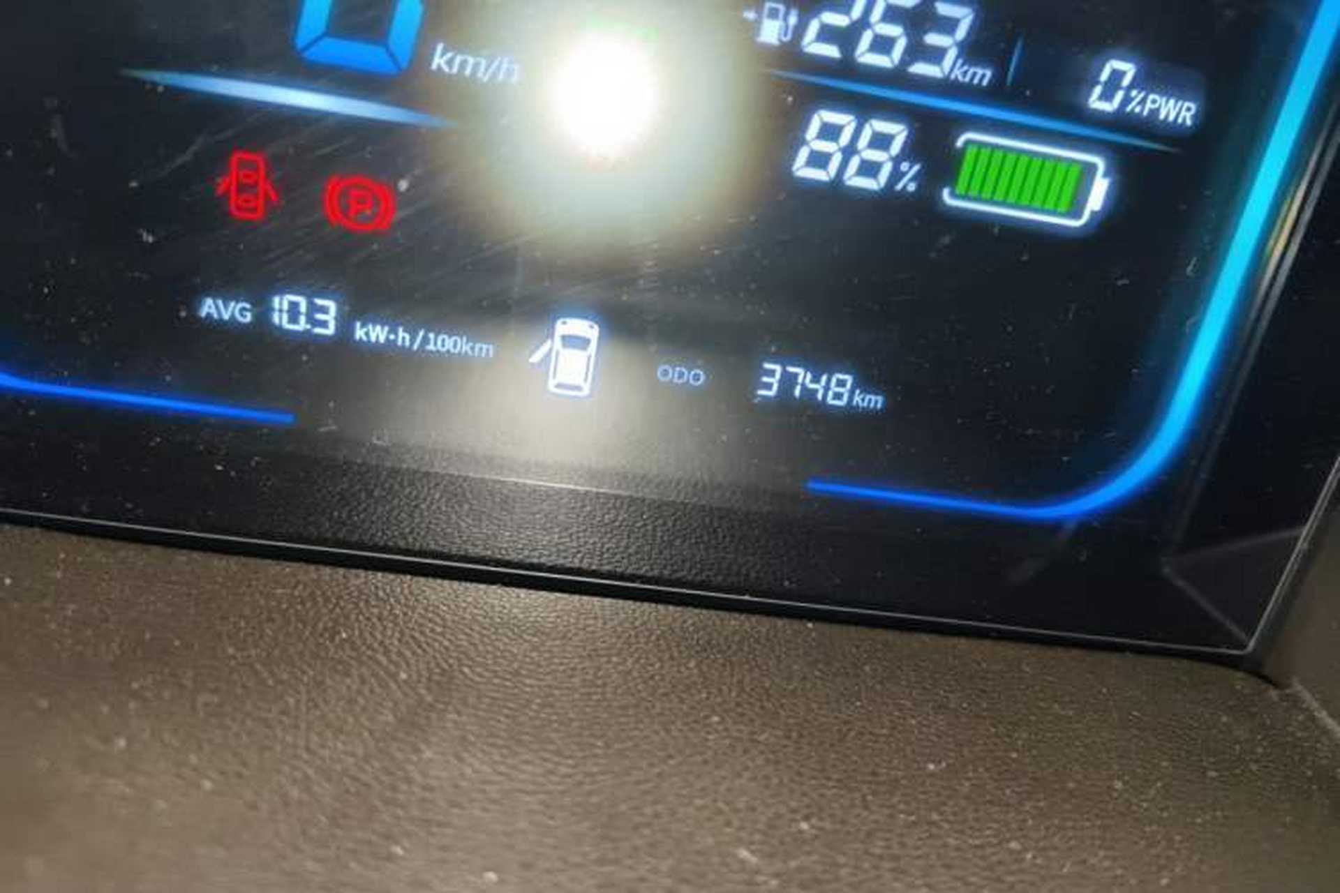Used CHANGAN NEVO Lumin 2025 301km Honey Dew Edition Odometer Close Up