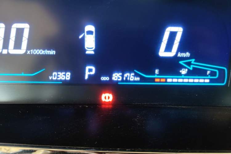 Used CHANGAN OSHAN A600EV 2018 EV model Odometer Close Up