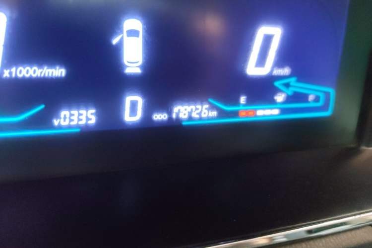 Used CHANGAN OSHAN A600EV 2018 EV model Odometer Close Up