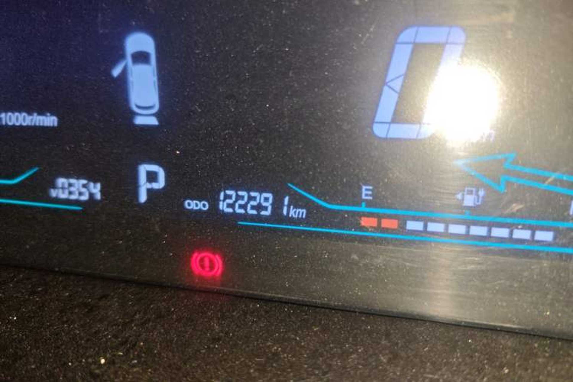 Used CHANGAN OSHAN A600EV 2018 EV model Odometer Close Up