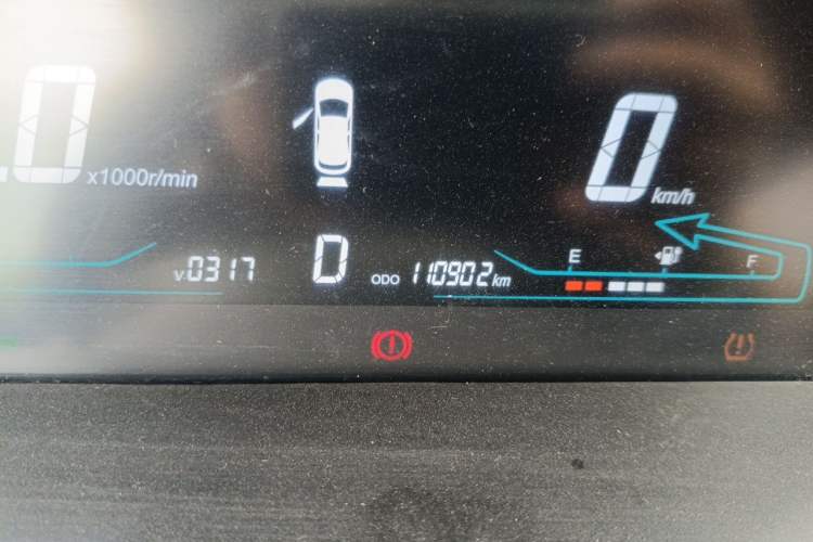 Used CHANGAN OSHAN A600EV 2021 EV model Odometer Close Up