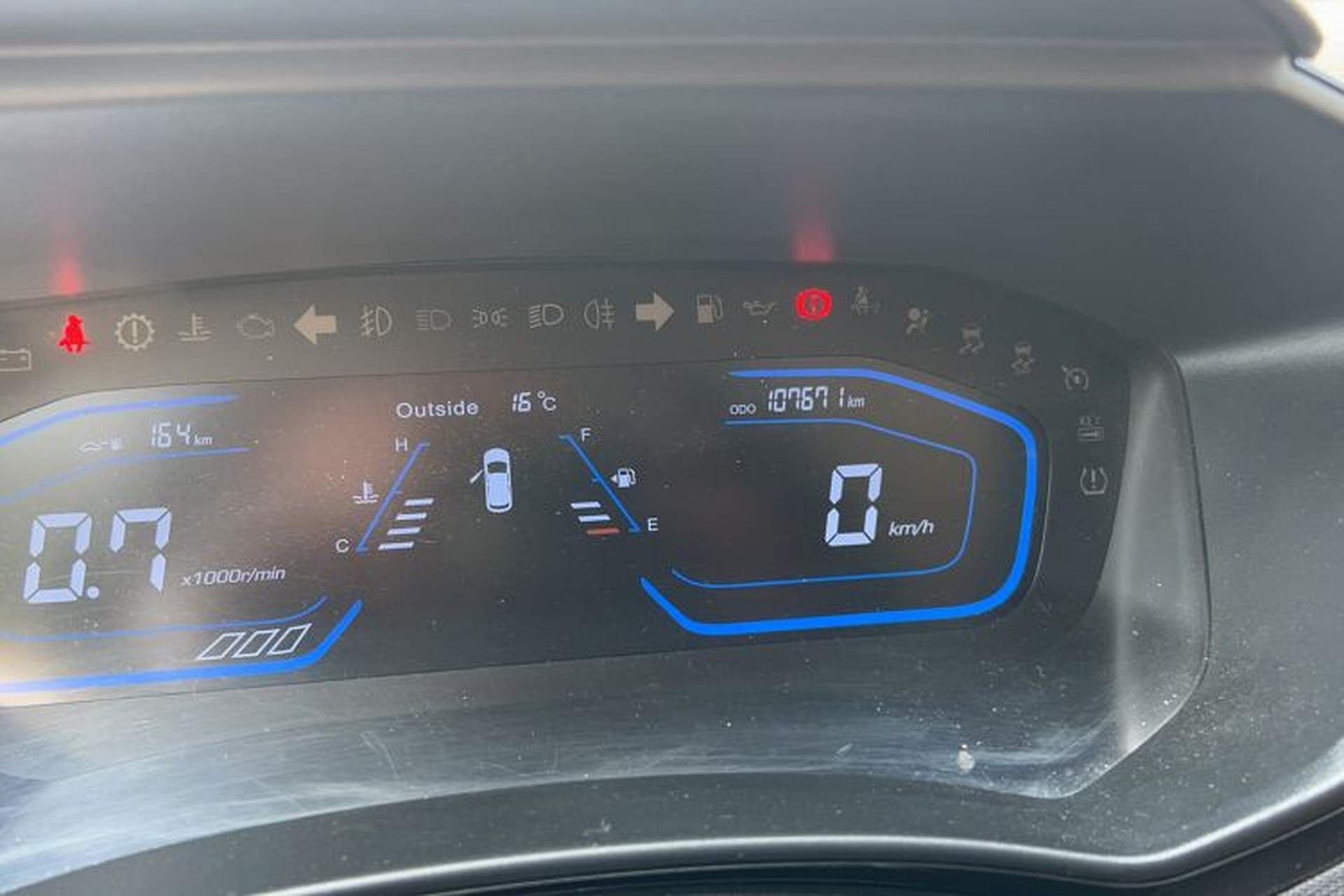 Used CHANGAN OSHAN A800 2017 1.6L Manual Smart Edition Odometer Close Up