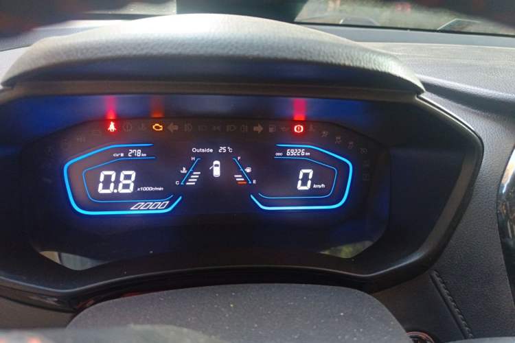 Used CHANGAN OSHAN A800 2018 1.6L Manual Smart Network Model Odometer Close Up