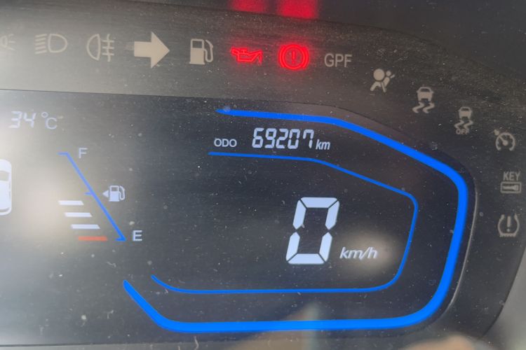 Used CHANGAN OSHAN A800 2019 1.6L Manual Comfort Model China V Standard Odometer Close Up