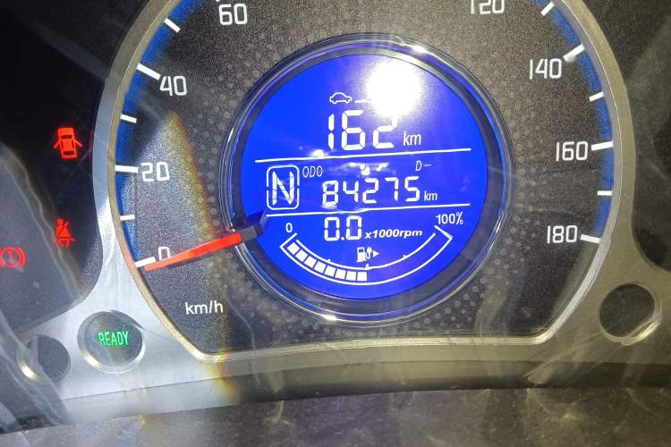 Used CHANGAN OSHAN Benni E-Star 2021 National Edition Xin Yue Version Lithium Iron Phosphate (31.18 kWh) Odometer Close Up