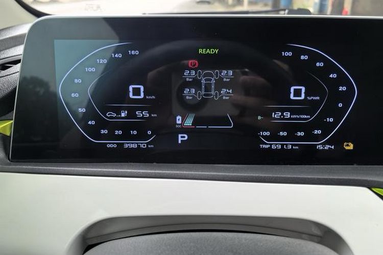 Used CHANGAN OSHAN Benni E-Star 2020 Heartbeat Edition NMC Lithium Odometer Close Up