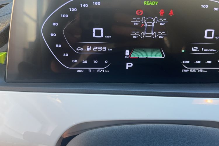 Used CHANGAN OSHAN Benni E-Star 2020 Heart Edition Lithium Iron Phosphate (31.18 kWh) Odometer Close Up