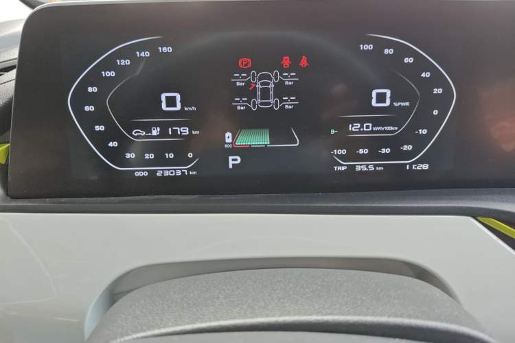 Used CHANGAN OSHAN Benni E-Star 2020 Heartbeat Edition NMC Lithium Odometer Close Up