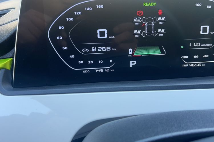 Used CHANGAN OSHAN Benni E-Star 2020 Heart Edition Lithium Iron Phosphate (31.18 kWh) Odometer Close Up