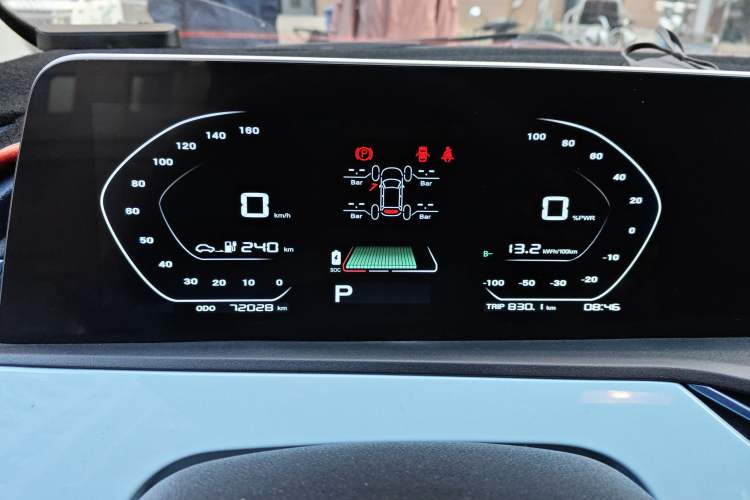 Used CHANGAN OSHAN Benni E-Star 2022 Qingxin Edition Colorful Model Lithium Iron Phosphate Odometer Close Up