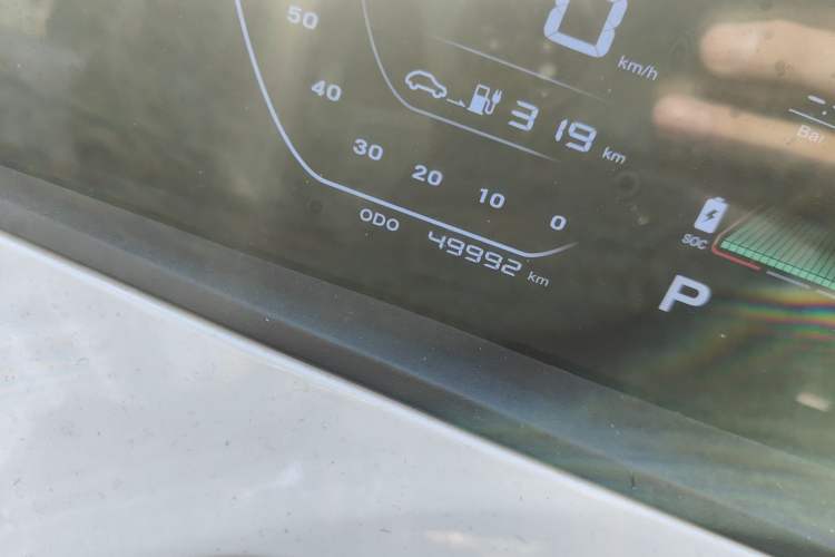 Used CHANGAN OSHAN Benni E-Star 2022 Qingxin Edition Colorful Model Lithium Iron Phosphate Odometer Close Up