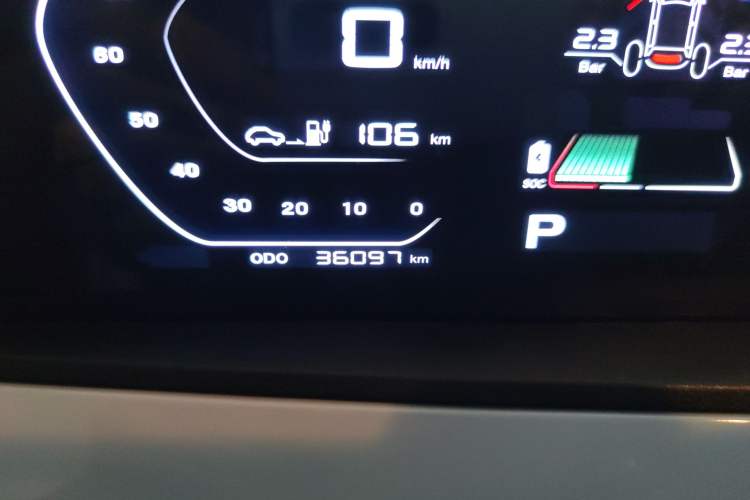Used CHANGAN OSHAN Benni E-Star 2022 Qingxin Edition Colorful Model Lithium Iron Phosphate Odometer Close Up