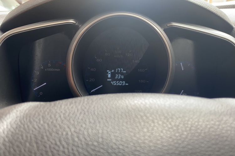 Used CHANGAN OSHAN CX70 2016 1.6L Manual Luxury Model Odometer Close Up