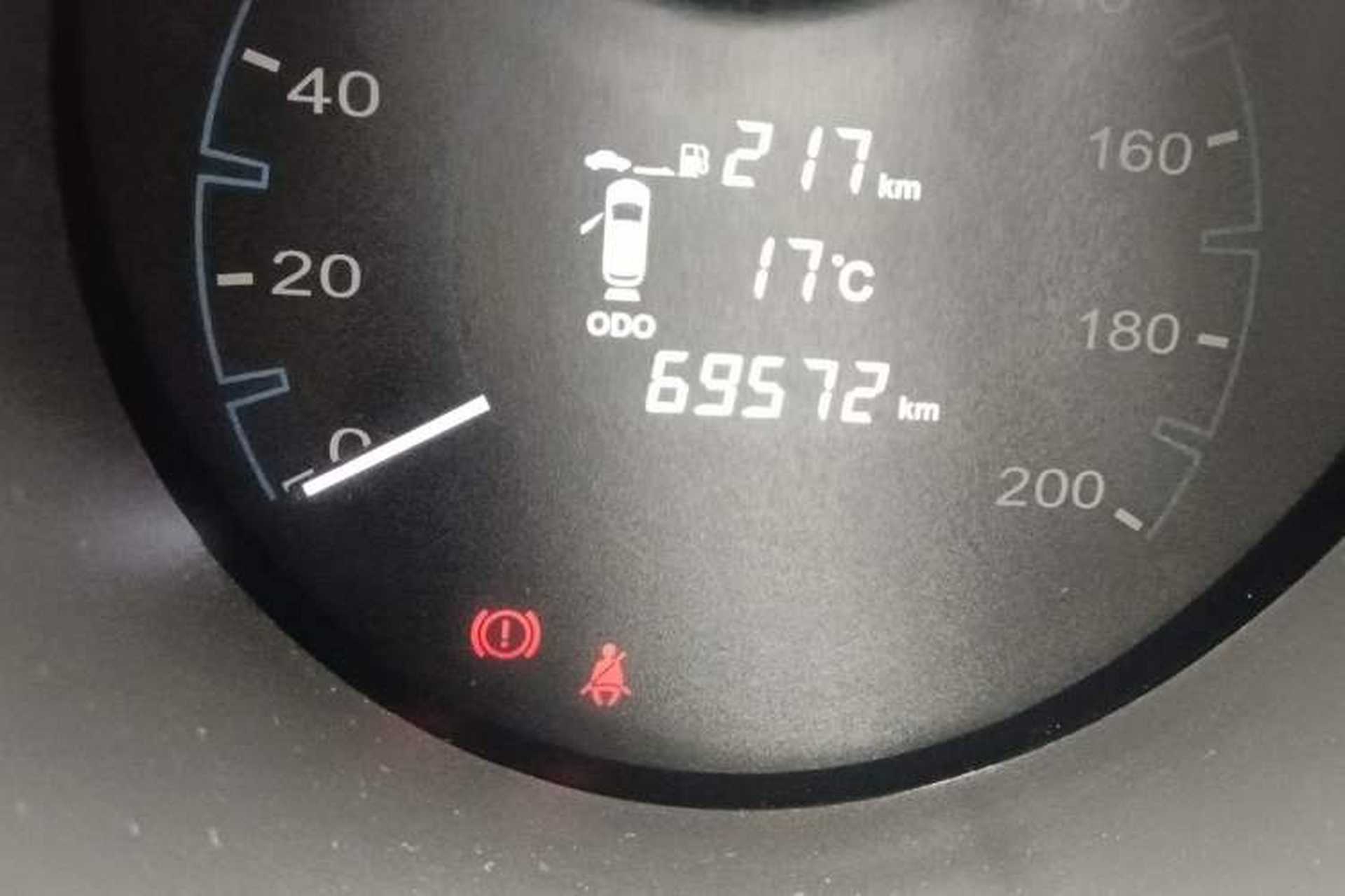 Used CHANGAN OSHAN CX70 2016 1.6L Manual Luxury Model Odometer Close Up