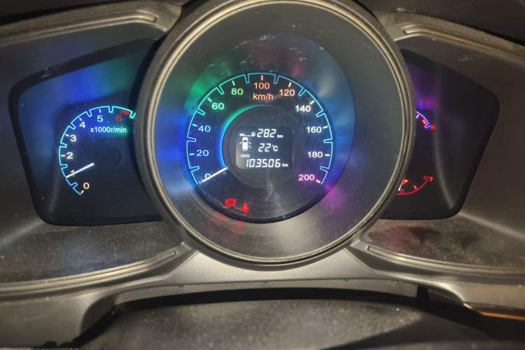 Used CHANGAN OSHAN CX70 2016 1.6L Manual Luxury Model Odometer Close Up