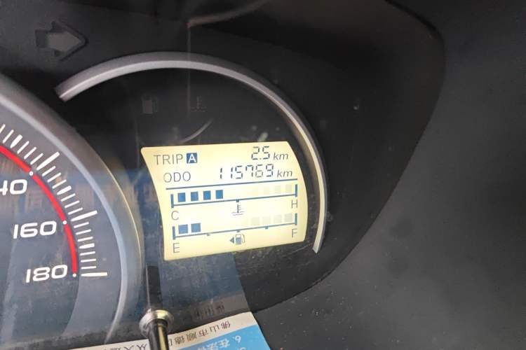 Used CHANGAN OSHAN Olisway 2013 1.2L Manual Elite Model Odometer Close Up