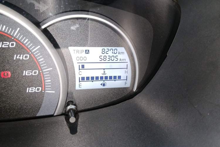 Used CHANGAN OSHAN Olisway 2013 1.2L Manual Elite Model Odometer Close Up