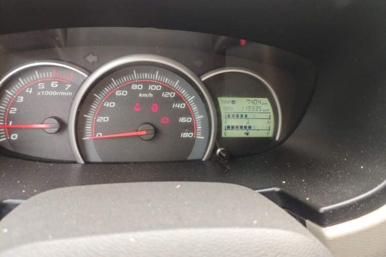 Used CHANGAN OSHAN Olisway 2013 1.2L Manual Elite Model Odometer Close Up