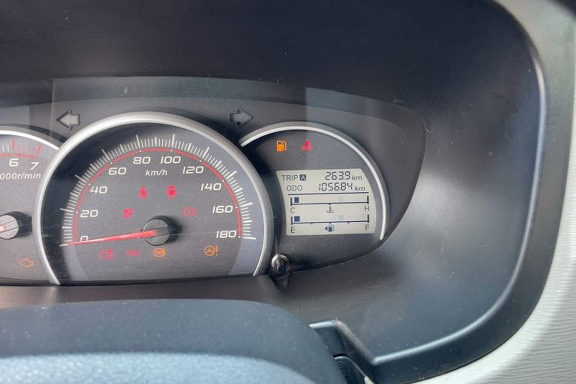 Used CHANGAN OSHAN Olisway 2013 1.4L Manual Jingxiang Model Odometer Close Up
