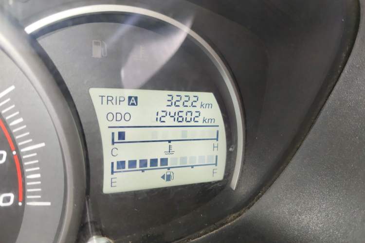 Used CHANGAN OSHAN Olisway 2013 1.2L Manual Elite Model Odometer Close Up