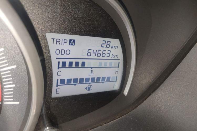Used CHANGAN OSHAN Olisway 2013 1.2L Manual Comfort Model Odometer Close Up