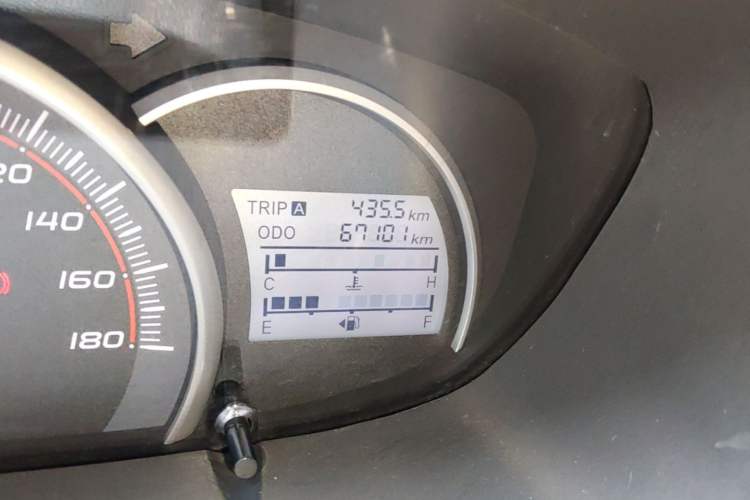 Used CHANGAN OSHAN Olisway 2013 1.2L Manual Elite Model Odometer Close Up