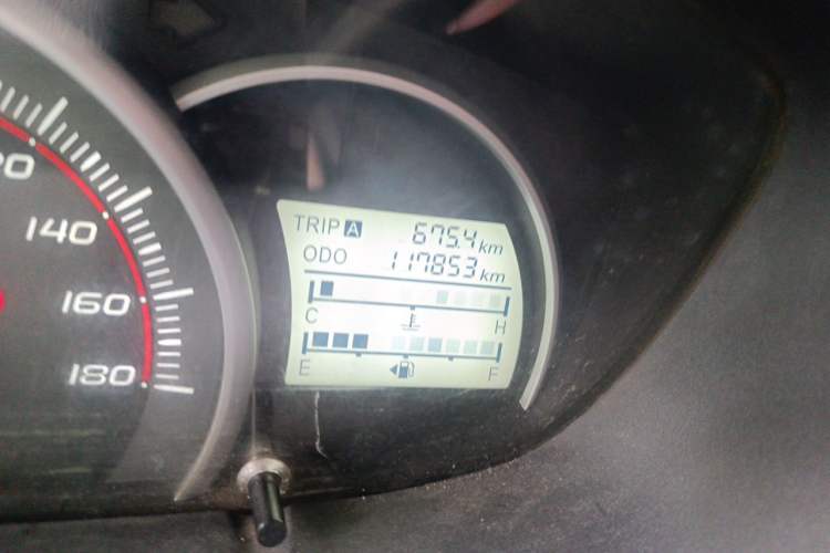 Used CHANGAN OSHAN Olisway 2013 1.2L Manual Elite Model Odometer Close Up