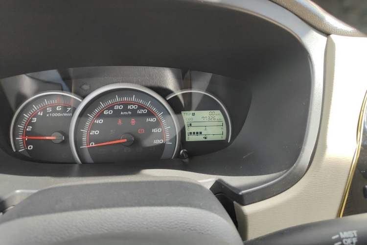 Used CHANGAN OSHAN Olisway 2013 1.2L Manual Elite Model Odometer Close Up