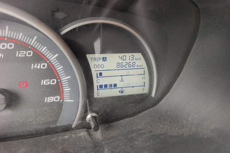 Used CHANGAN OSHAN Olisway 2013 1.2L Manual Elite Model Odometer Close Up