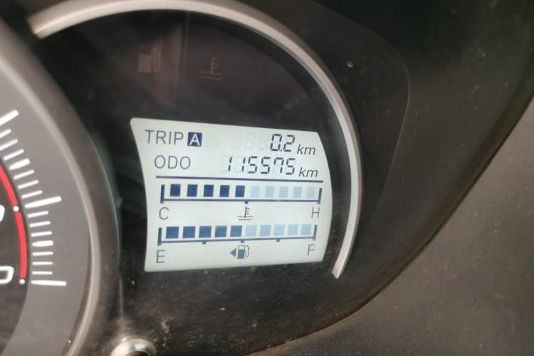 Used CHANGAN OSHAN Olisway 2013 1.2L Manual Elite Model Odometer Close Up