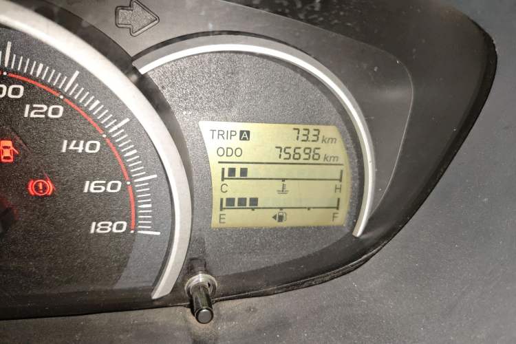 Used CHANGAN OSHAN Olisway 2015 1.2L Manual Enjoyment Model Odometer Close Up