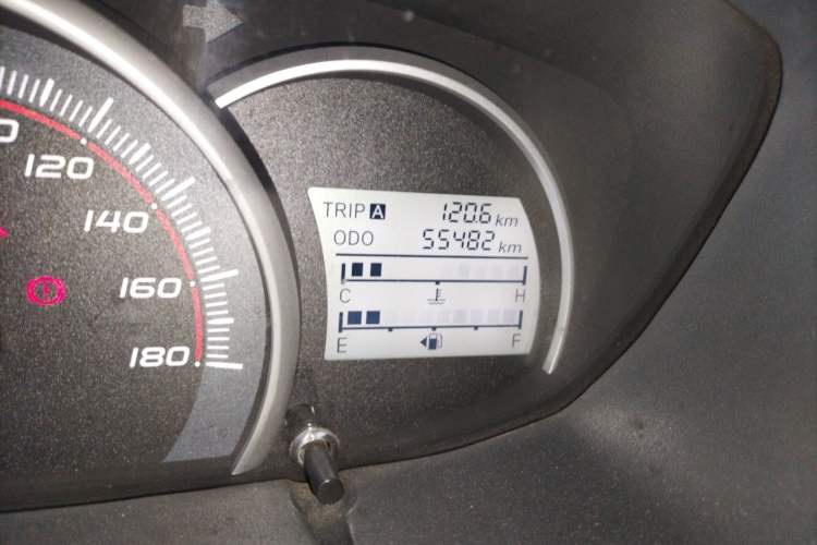 Used CHANGAN OSHAN Olisway 2015 1.2L Manual Enjoyment Model Odometer Close Up