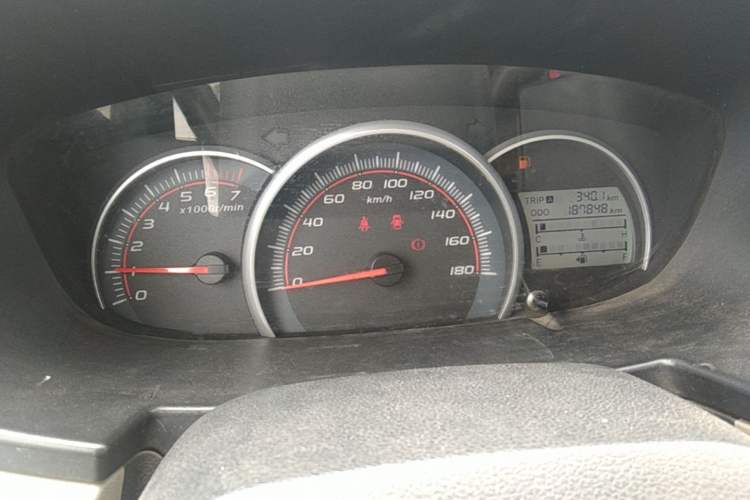 Used CHANGAN OSHAN Olisway 2015 1.2L Manual Enjoyment Model Odometer Close Up