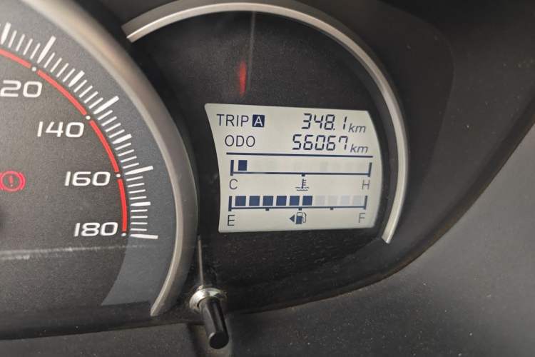 Used CHANGAN OSHAN Olisway 2015 1.2L Manual Enjoyment Model Odometer Close Up