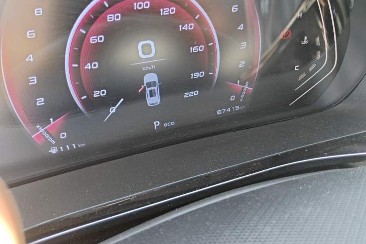 Used CHANGAN OSHAN X5 2021 1.5T DCT Flagship Edition Odometer Close Up